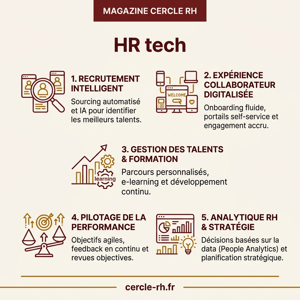 Infographie de synthèse — HR tech
