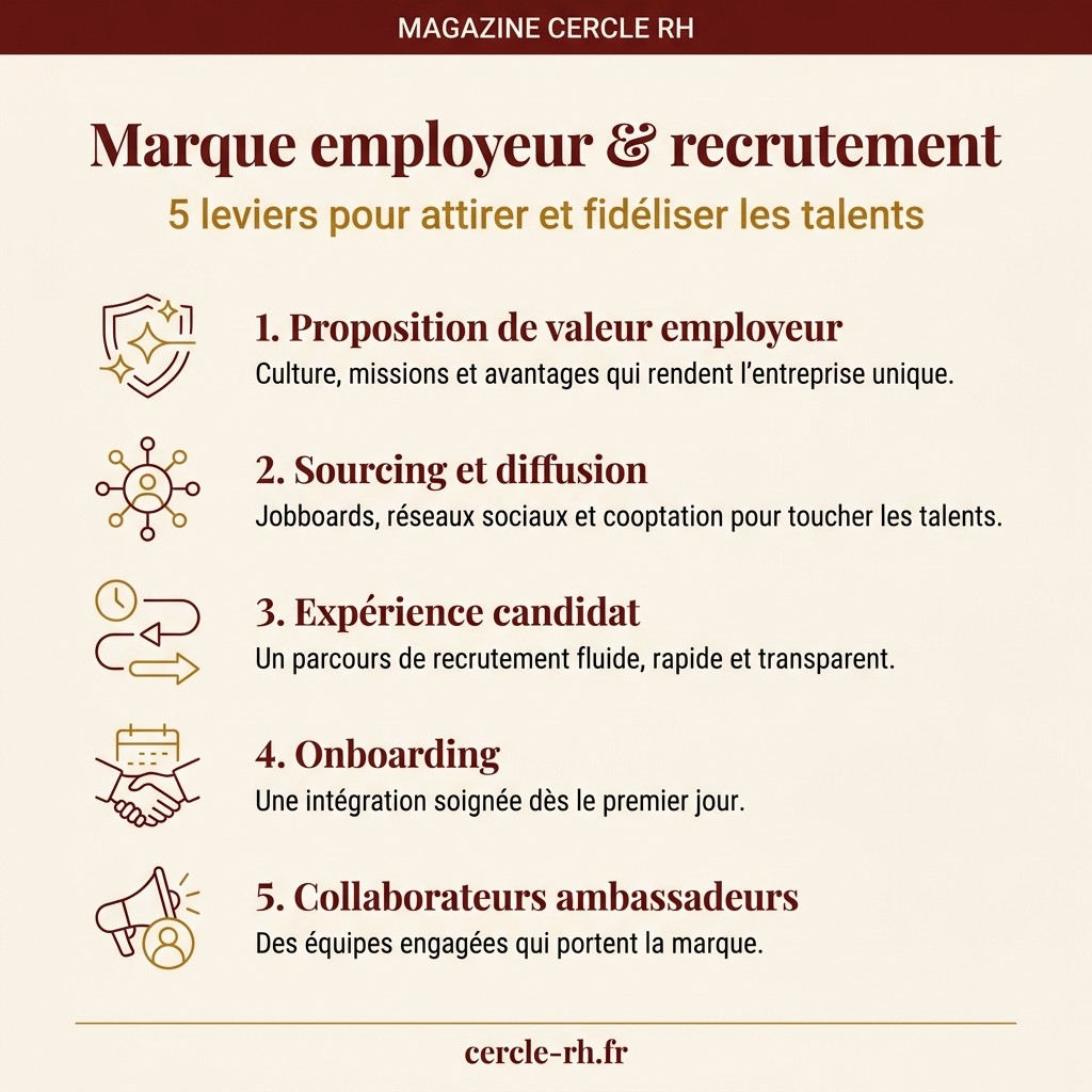 Marque employeur & recrutement : les 5 leviers pour attirer et fidéliser les talents