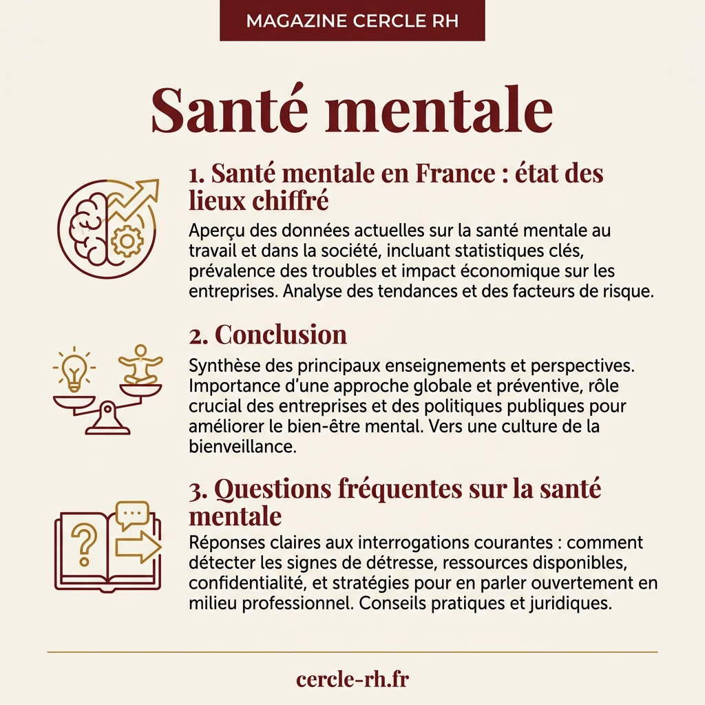 Infographie de synthèse — Santé mentale