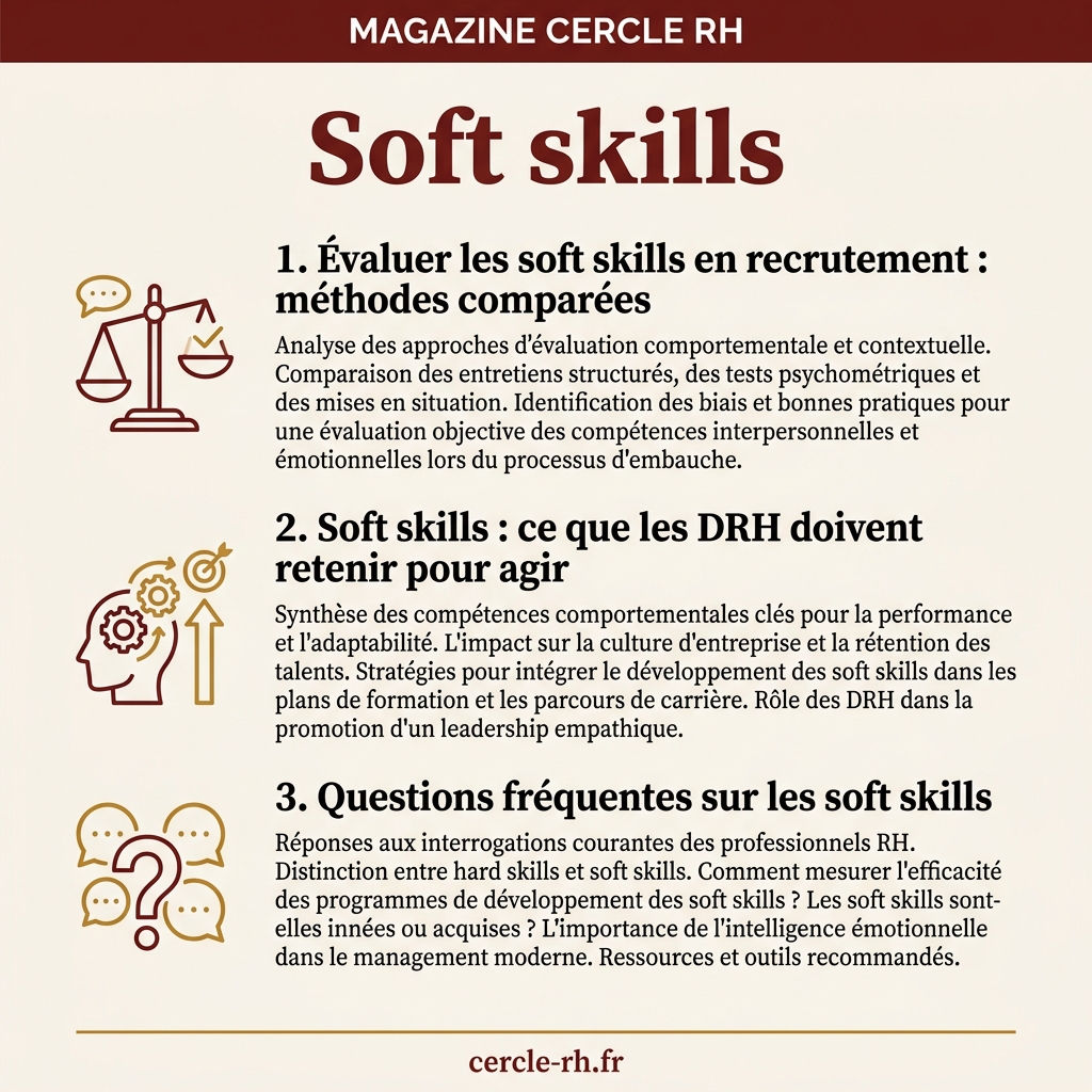 Infographie de synthèse — Soft skills