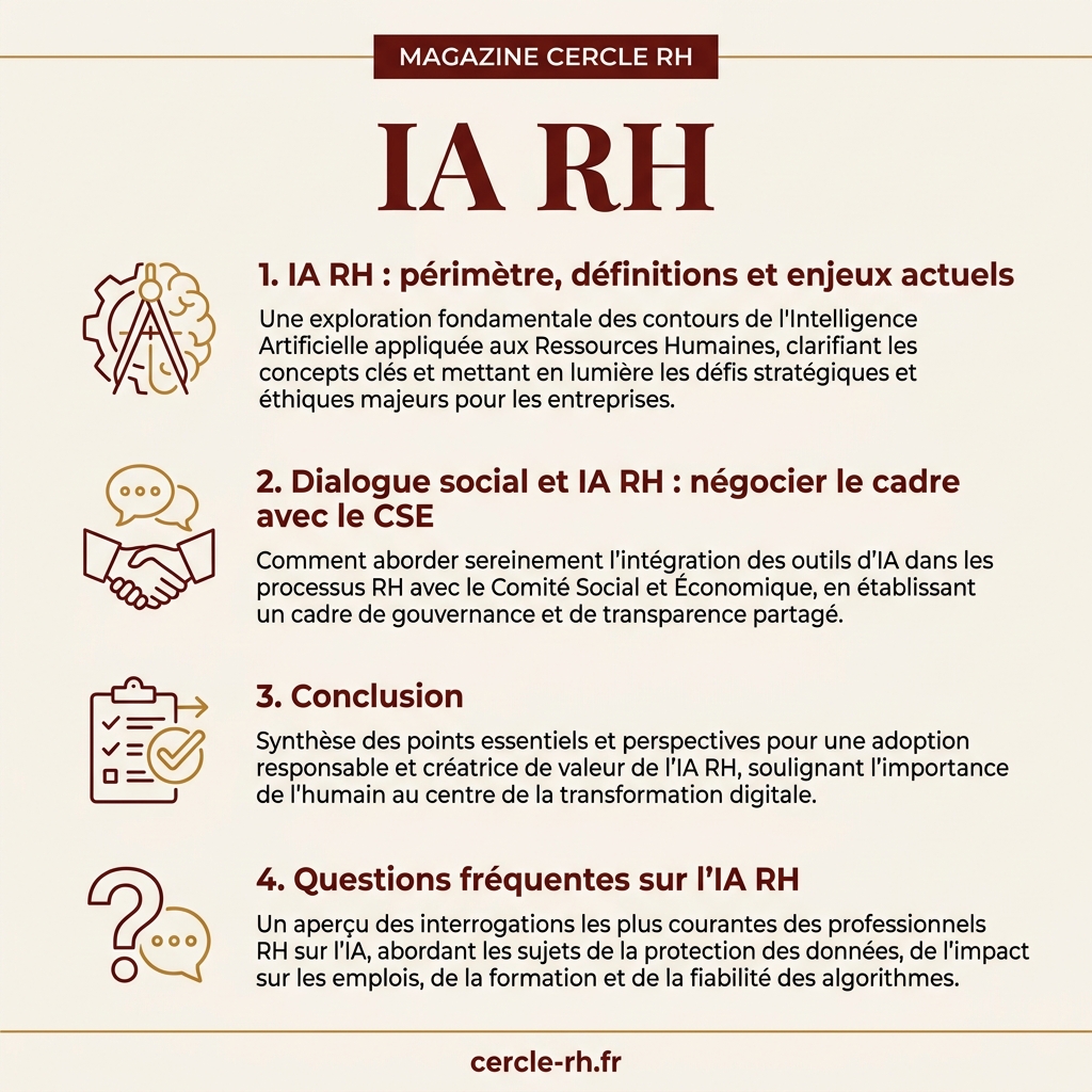 Infographie de synthèse — IA RH