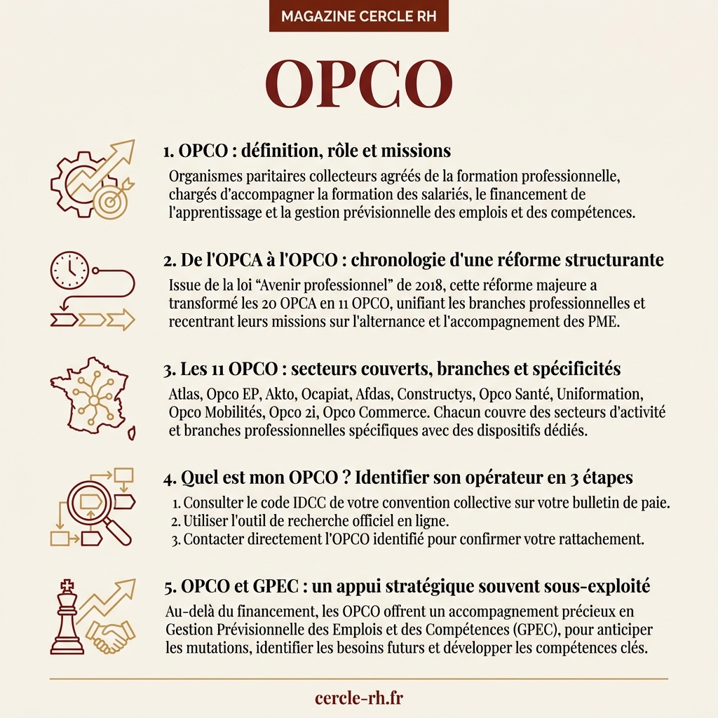 Infographie de synthèse — OPCO
