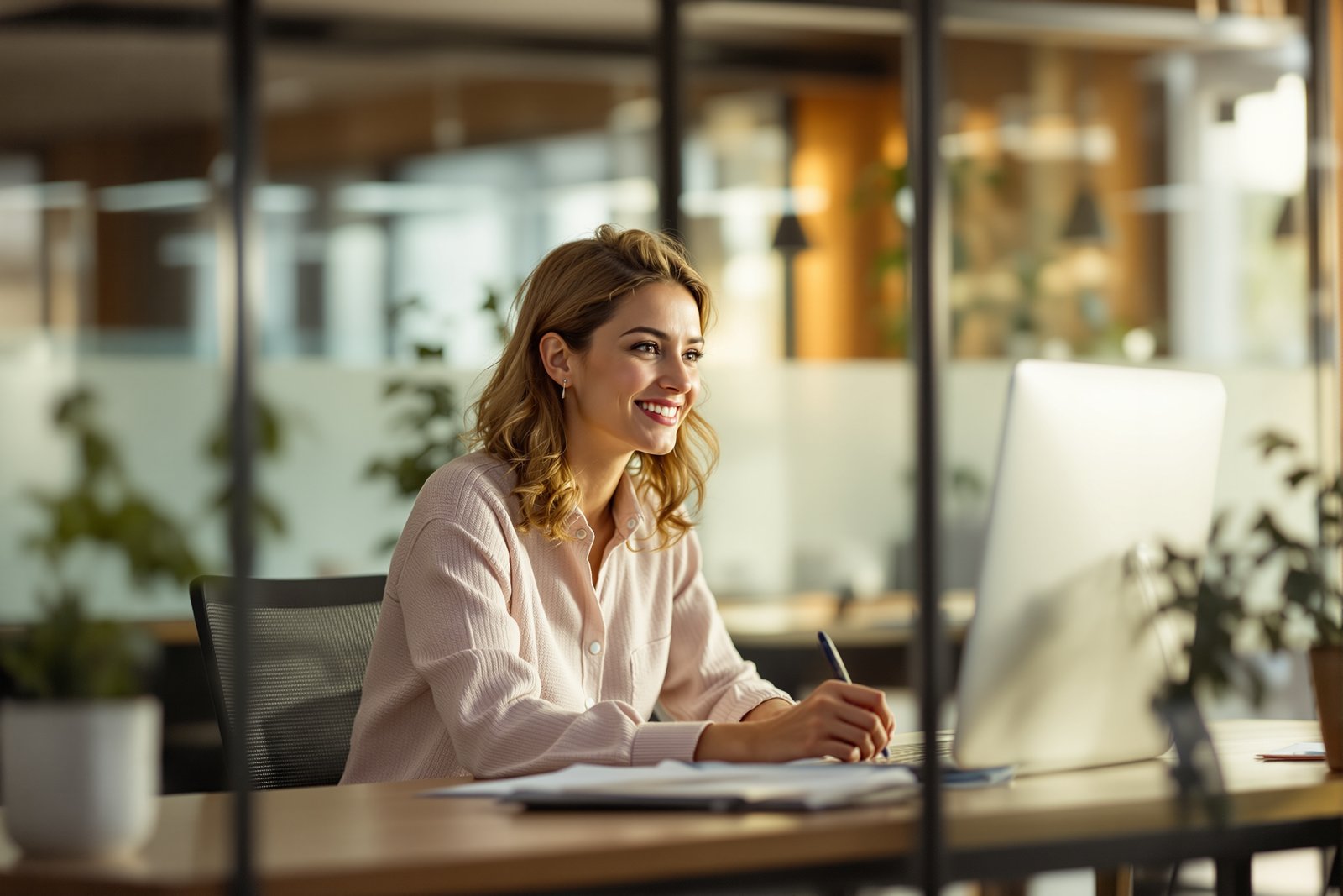 Responsable RH à son bureau dans un service ressources humaines